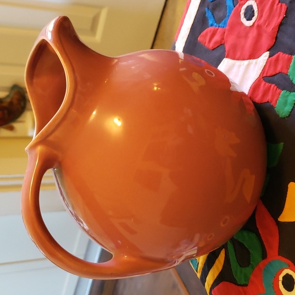 Vintage Homer Laughlin Harlequin Original Rose Color Pitcher - Picture 3 of 16